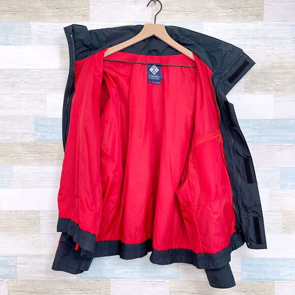 Columbia Vintage Whirlbird Interchange Winter Jacket Black Nylon Mens Large - Picture 4 of 9